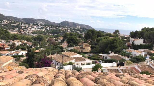 Atico-Penthouse En Moraira Con Vistas Al Mar Apartman Teulada Kültér fotó