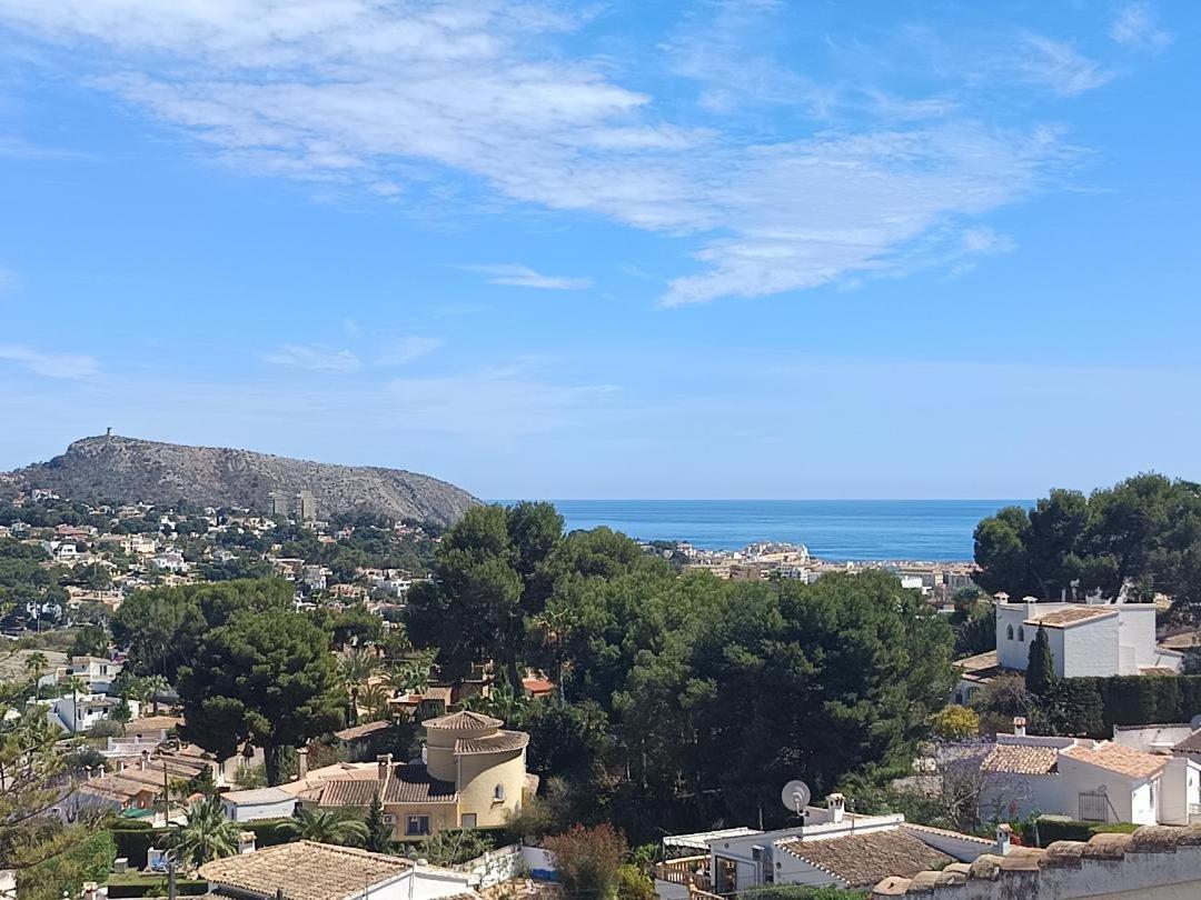 Atico-Penthouse En Moraira Con Vistas Al Mar Apartman Teulada Kültér fotó