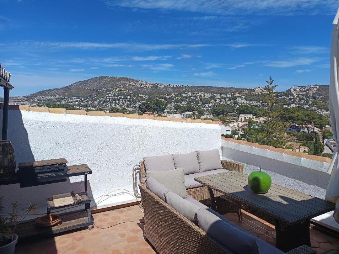 Atico-Penthouse En Moraira Con Vistas Al Mar Apartman Teulada Kültér fotó
